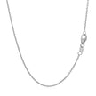14k White Gold Round Cable Link Chain 1.1mm