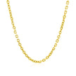 2.3mm 14k Yellow Gold Diamond Cut Cable Link Chain