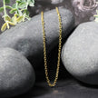 2.3mm 14k Yellow Gold Diamond Cut Cable Link Chain