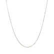 10k White Gold Classic Box Chain 0.6mm