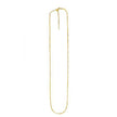 Endless Adjustable Box Chain in 14k Yellow Gold (0.95 mm)