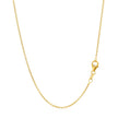 14k Yellow Gold Round Cable Link Chain 1.2mm