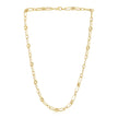 14k Yellow Gold High Polish Paperclip Rondel Link Chain