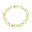 14k Yellow Gold High Polish Mariner Link Bracelet (8.8mm)