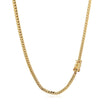 3.2mm 14k Yellow Gold Classic Solid Miami Cuban Chain