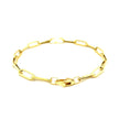 14K Yellow Gold Bold Paperclip Chain Bracelet