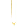 14K Yellow Gold Aries Necklace