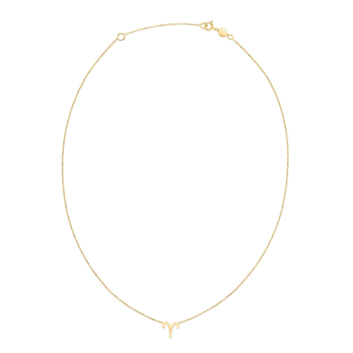 14K Yellow Gold Aries Necklace