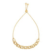 Adjustable Chain Bracelet in 14k Yellow Gold
