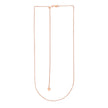 14k Rose Gold Adjustable Wheat Chain (1.00 mm)
