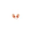14k Rose Gold Round Stud Earrings (5.0 mm)