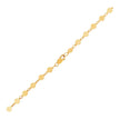 14k Yellow Gold Bracelet with Polished Circles