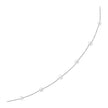 14k White Gold Necklace with White Pearls