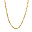 3.4mm 14k Yellow Gold Round Box Chain