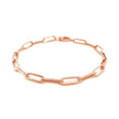 14K Rose Gold Bold Paperclip Chain Bracelet