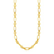 14k Yellow Gold Twisted and Polished Link Necklace