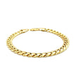 6.9mm 14k Yellow Gold Semi Solid Miami Cuban Bracelet