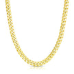 6.15mm 10k Yellow Gold Semi Solid Miami Cuban Chain