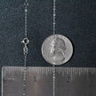Double Extendable Piatto Chain in 14k White Gold (1.2mm)