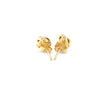 10k Yellow Gold Love Knot Stud Earrings