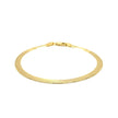 4.0mm 14k Yellow Gold Super Flex Herringbone Bracelet