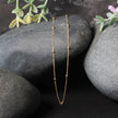 Bead Links Saturn Chain in 14k Yellow Gold (3.5mm)