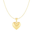 Puffed Heart Pendant in 10k Yellow Gold
