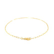 14K Yellow Gold Fine Paperclip Anklet (1.5mm)