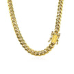 5.0mm 14k Yellow Gold Classic Miami Cuban Solid Chain