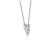 Diamond Heart Design Pendant in 14k White Gold