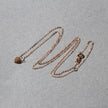 14k Rose Gold Polished Mini Heart Necklace