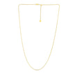 14k Yellow Gold Adjustable Franco Chain 0.9mm