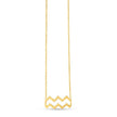14K Yellow Gold Aquarius Necklace