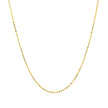 14k Yellow Gold Diamond Cut Bead Chain 1.0mm