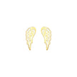 14k Yellow Gold Polished Wing Post Earrings