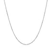 14k White Gold Diamond Cut Bead Chain 1.0mm