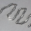 14K White Gold Wide Paperclip Chain (6.1mm)