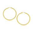 10k Yellow Gold Polished Hoop Earrings (30 mm)
