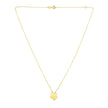 14K Yellow Gold Four Leaf Clover Necklace
