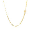 14K Yellow Gold Delicate Paperclip Chain (2.1mm)