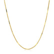 Diamond Cut Bar Links Pendant Chain in 14k Yellow Gold (1.3mm)