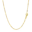 Diamond Cut Bar Links Pendant Chain in 14k Yellow Gold (1.3mm)