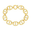 14k Yellow Gold High Polish Mariner Link Bracelet  (13.80 mm)