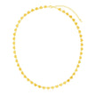14k Yellow Gold Mirrored Heart Chain Necklace