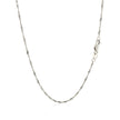 14k White Gold Singapore Chain 1.5mm