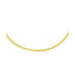 2.5mm 14k Two Tone Gold Reversible Omega Necklace