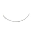 2.5mm 14k Two Tone Gold Reversible Omega Necklace