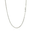 18k White Gold Diamond Cut Cable Link Chain (1.90 mm)