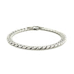 14K White Gold Cuban Link Bracelet
