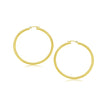 10k Yellow Gold Polished Hoop Earrings (25 mm)